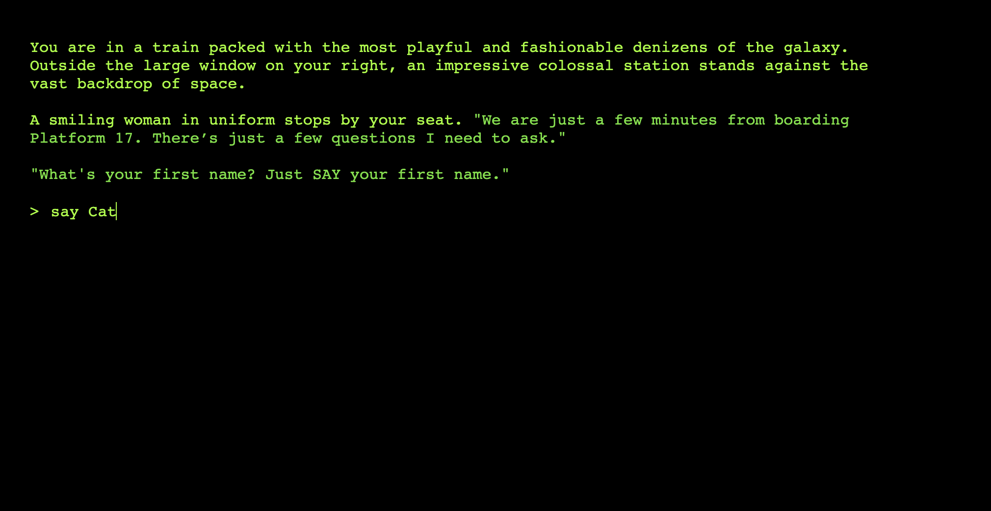 platform 17 interstellar express